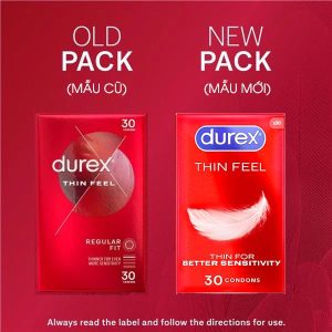 Bao cao su gia đình Durex Thin Feel - Siêu mỏng (30 chiếc) 4 bcs sieu mong durex thin feel 30 chiec 2026 3